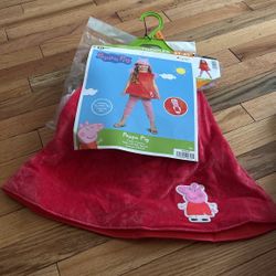 New Peppa Pig costume size 3t-4t
