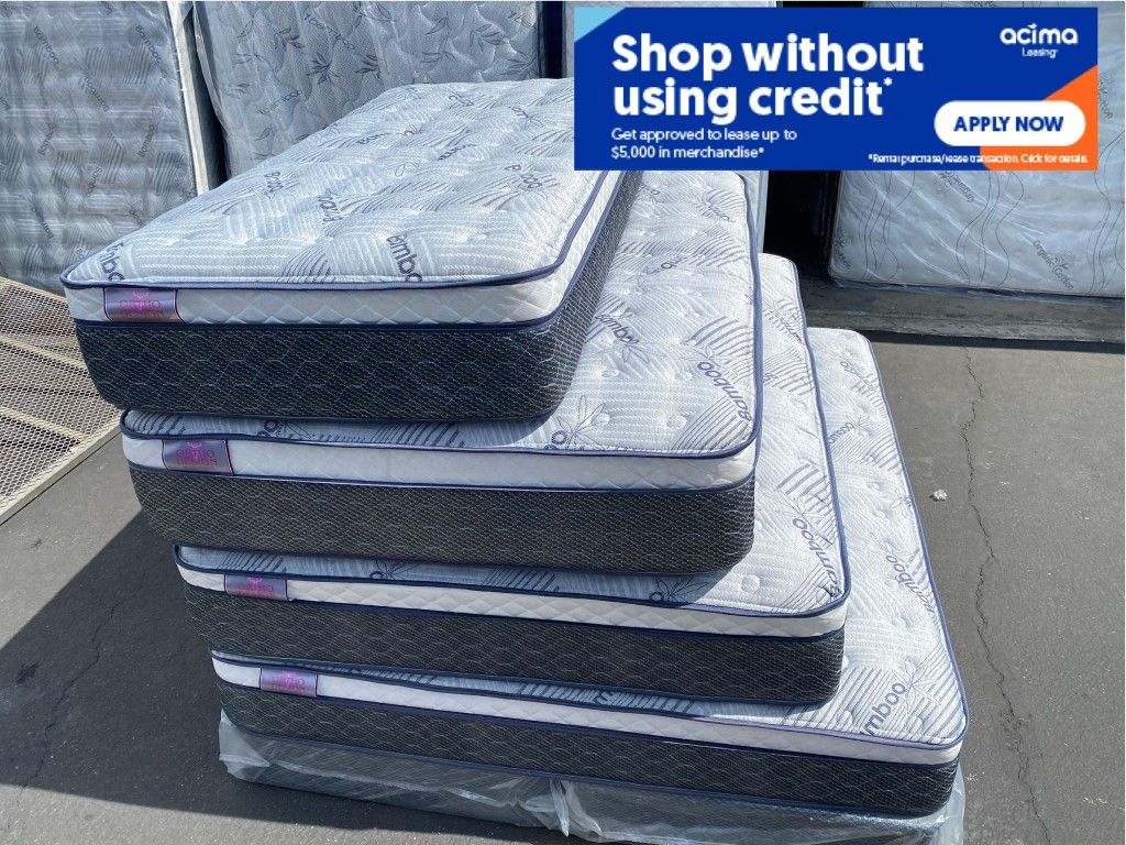 Queen Bamboo Plush Comfort Europillow Top 12inch Matres!