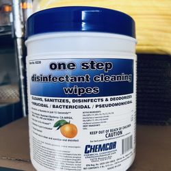 One Step Disinfectant Cleaning Wipes