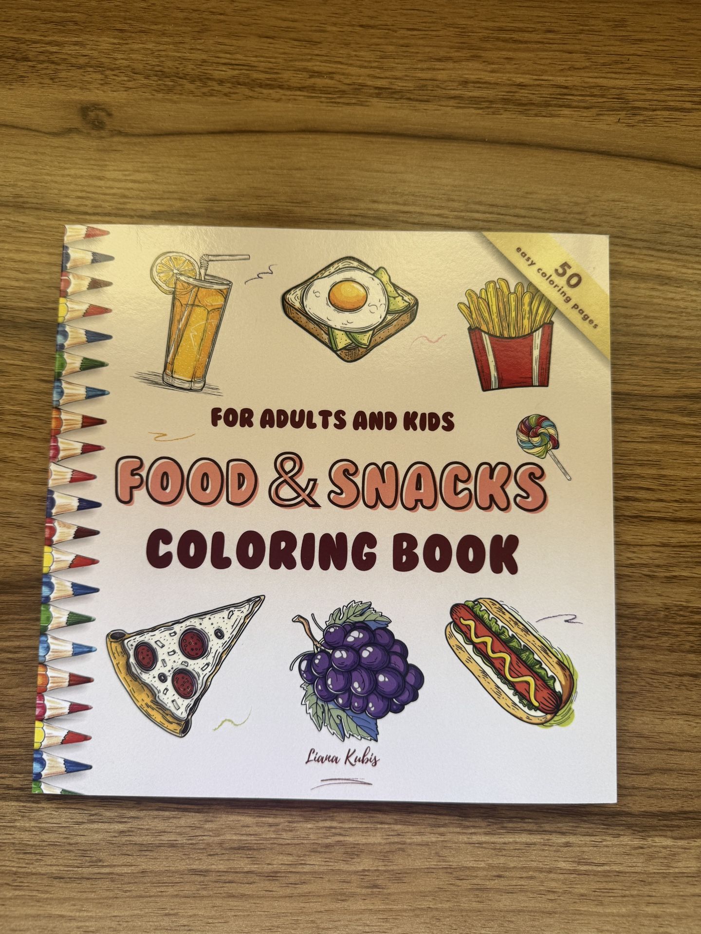 Food & Snacks Coloring Book
