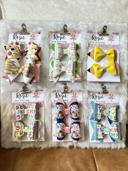 Back To School Hair Bows