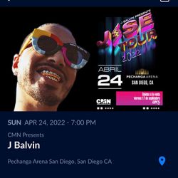 J BALVIN TICKETS  (SAN DEIGO)