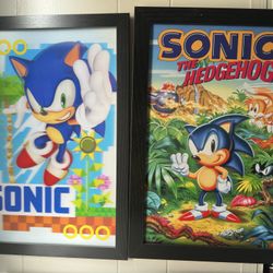 Sonic Wood Frame Posters!