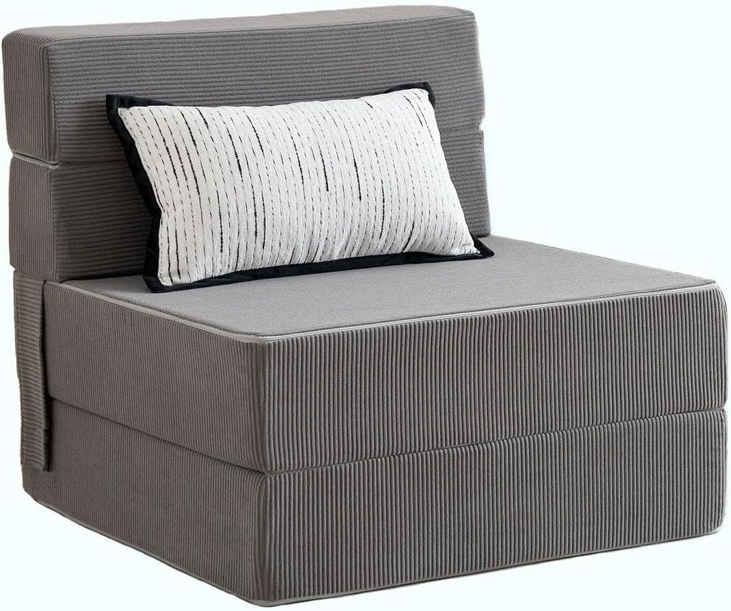 Couch Folding Sleeper Chairs,Foldable Memory Foam Mattress,Floor Mattresses with Breathable Cover