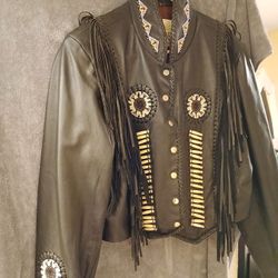 Females Sunrider Leather Jacket 