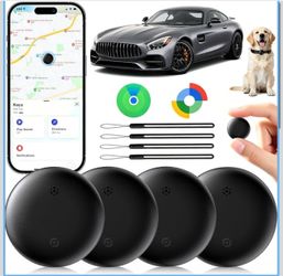 GPS Tracker for Vehicles No Subscription, iOS & Android Dual System Precise Location Car Tracker Tag, IP66 Bluetooth Tracker Device for Key, Luggage,