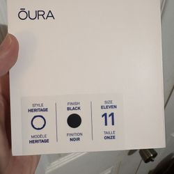 Oura Ring 3 size 11 Black Heritage Style