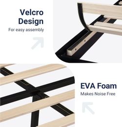 Wholesale and retail double bed frames with headboards, platform beds with wooden slats, easy to assemble