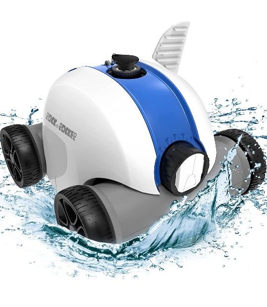 Cordless Robotic Pool Cleaner, Automatic Pool Robot Vacuum with 60-90 Mins 186