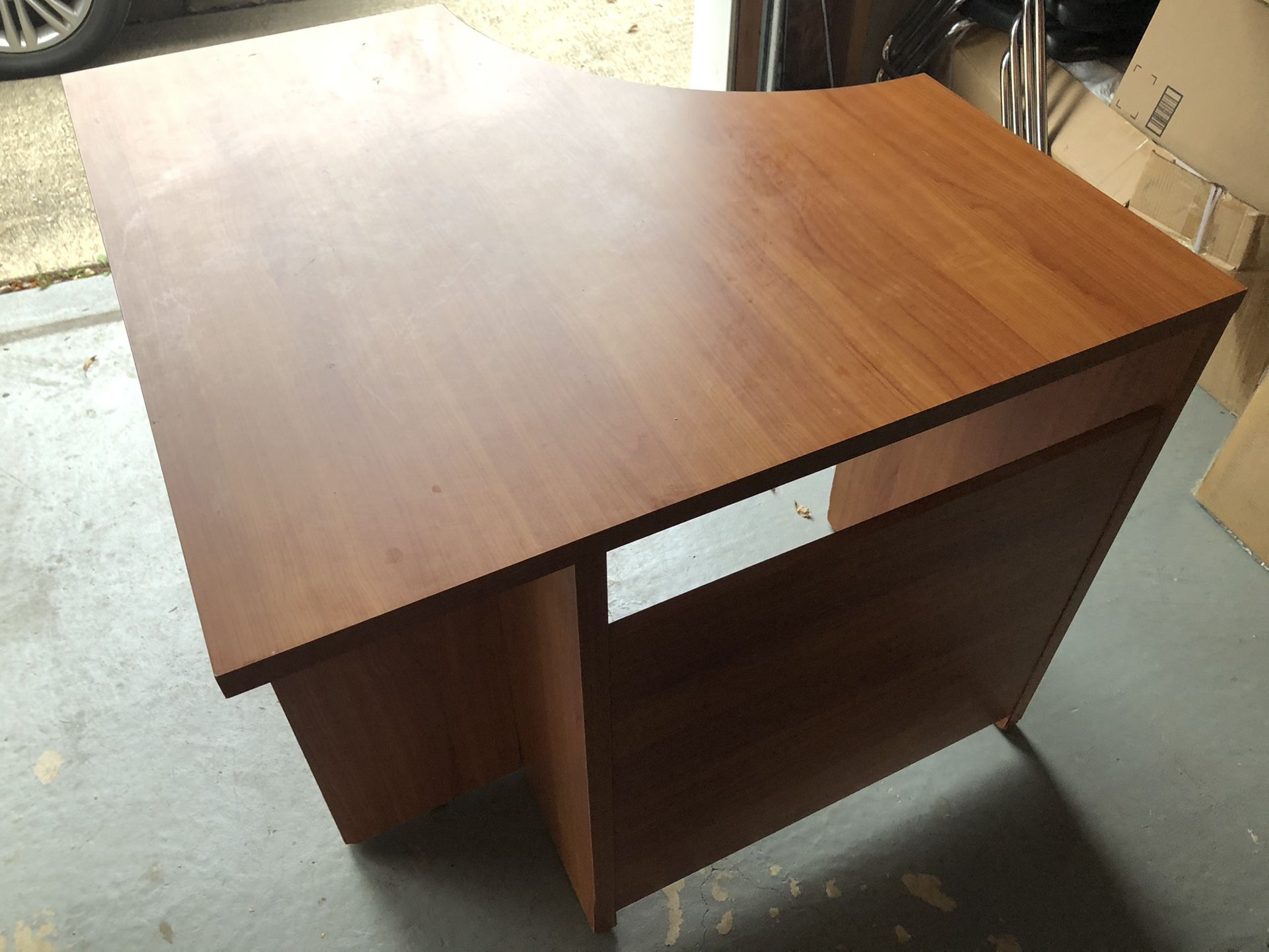 Oak Finish Corner Desk