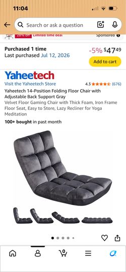 14 position folding chair /gaming chair