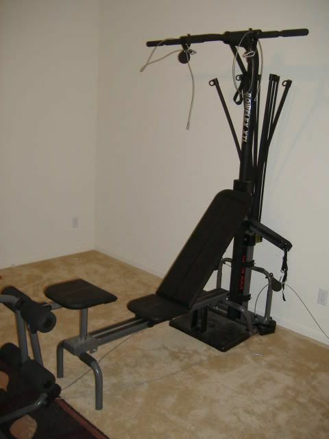 Bowflex XTL with leg attachment home gym workout equipment