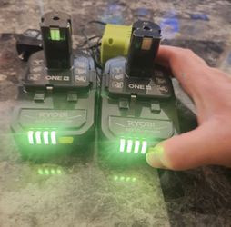 Ryobi batteries+ charger