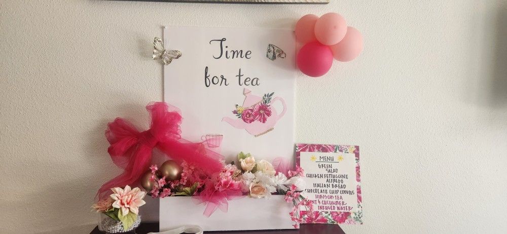 Tea Party Sign/ Decorations For Shower/Bridal/ Birthday