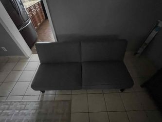 Grey futon