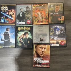 $1 Each Or $10 For All DVD Movies 