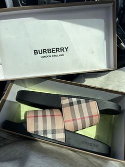 Burberry slides