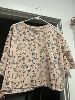 Adidas Cropped Floral Tee