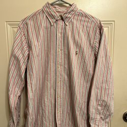 🏇Vintage Ralph Lauren Button Down Shirt 16 32/33 Preowned 90s BG29
