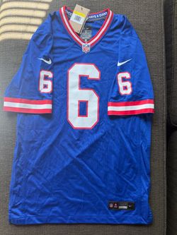 Men's New York Giants Jaxson Dart Nike Royal Alternate 2 Classic Game Jersey