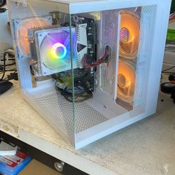 White AMD Budget Gaming PC Desktop Computer 