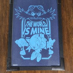 Sonic the Hedgehog World is Mine Framed Wood Wall Art