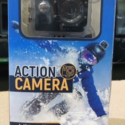 HD 1080p  Action Camera (Viewing Angle: 140”, Waterproof: 30 m, Multi Language)