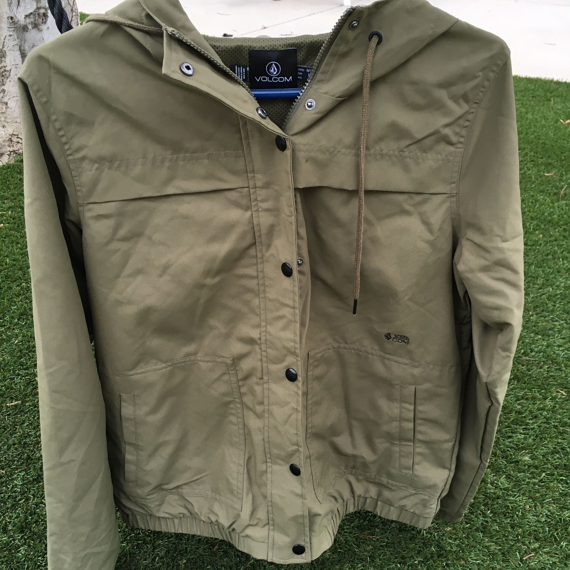 Volcom Army Green Lightweight Jacket