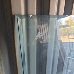Thick Rectangular Bevaled Glass