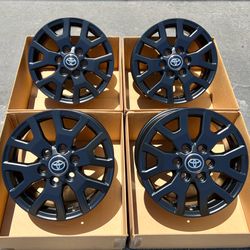 17” Toyota Tacoma OEM Wheels Satin Black
