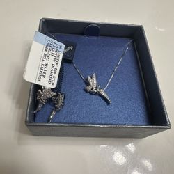 Sterling Silver Diamond Tinker Bell Jewelry Set 