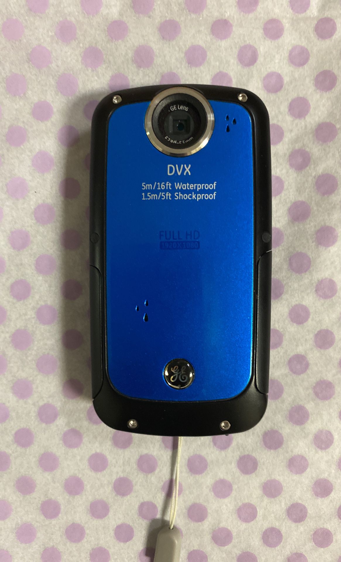 GE DVX Waterproof Digital Full HD 1080p Video Camera