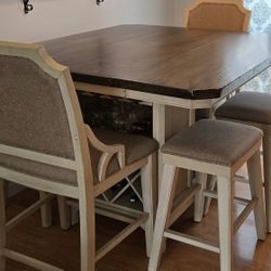 7-Pc Kitchen Isla D Dining Set Extendable (30"-48")