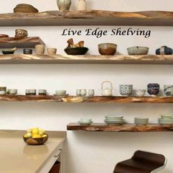 Floating LIVE Edge Shelving & MORE... 