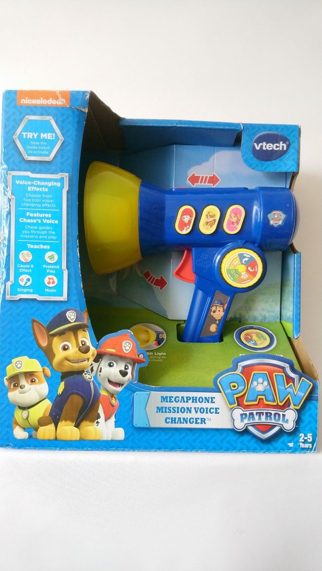 VTech 80-186400 PAW Patrol Megaphone Mission Voice Changer. Condition is New. Shipped with USPS Priority Mail.