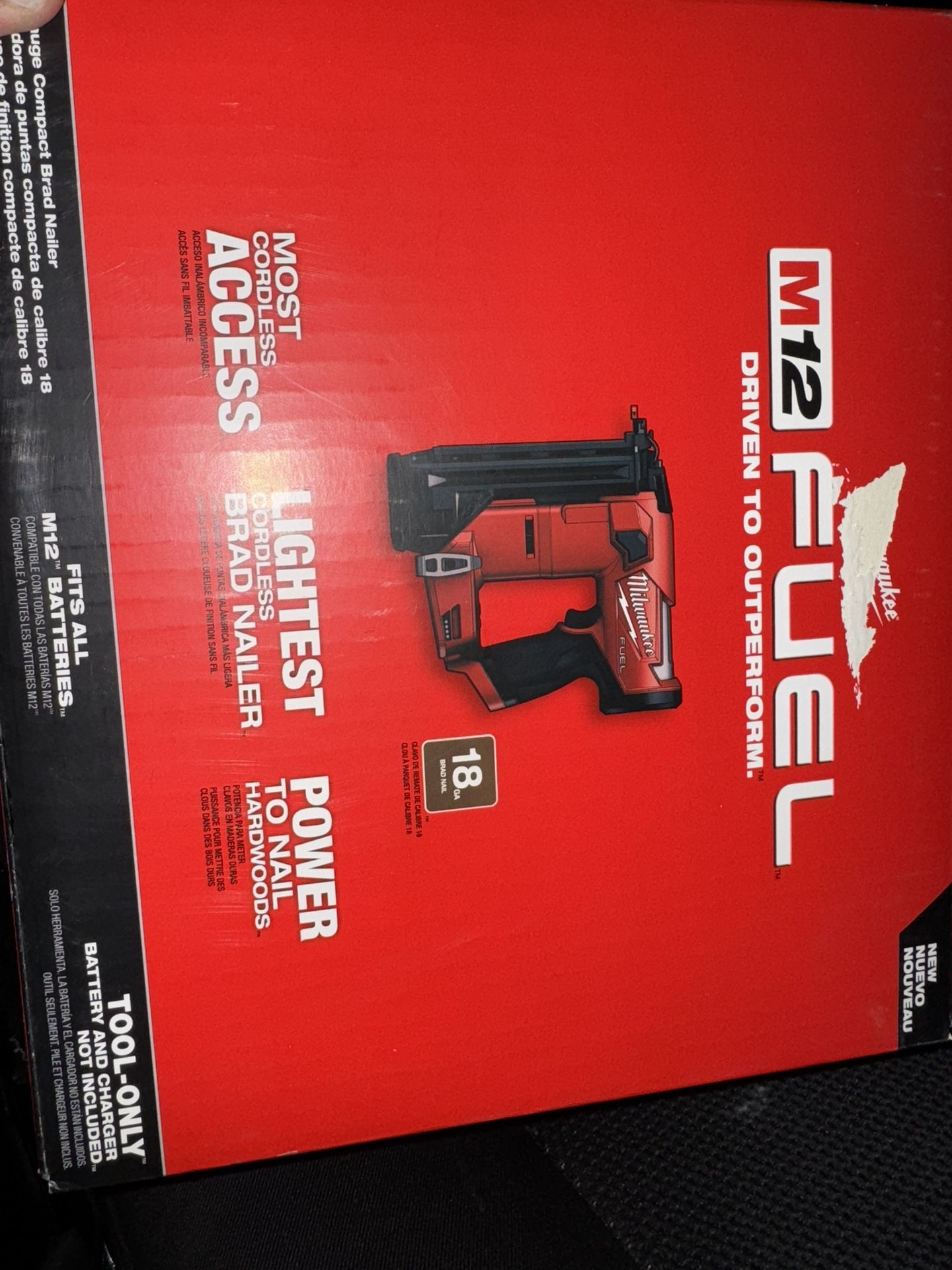 M12 Fuel 18 Gauge Compact Brad Nailer 