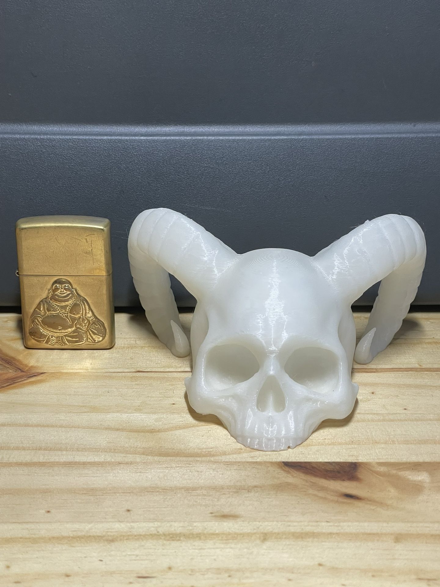 Gothic Horned Skull Halloween Decor