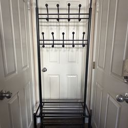 Shoe coat rack hanger