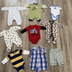 Almost Brand New Baby Boy Clothes, Most Of Them Just Washed, Never Wear 