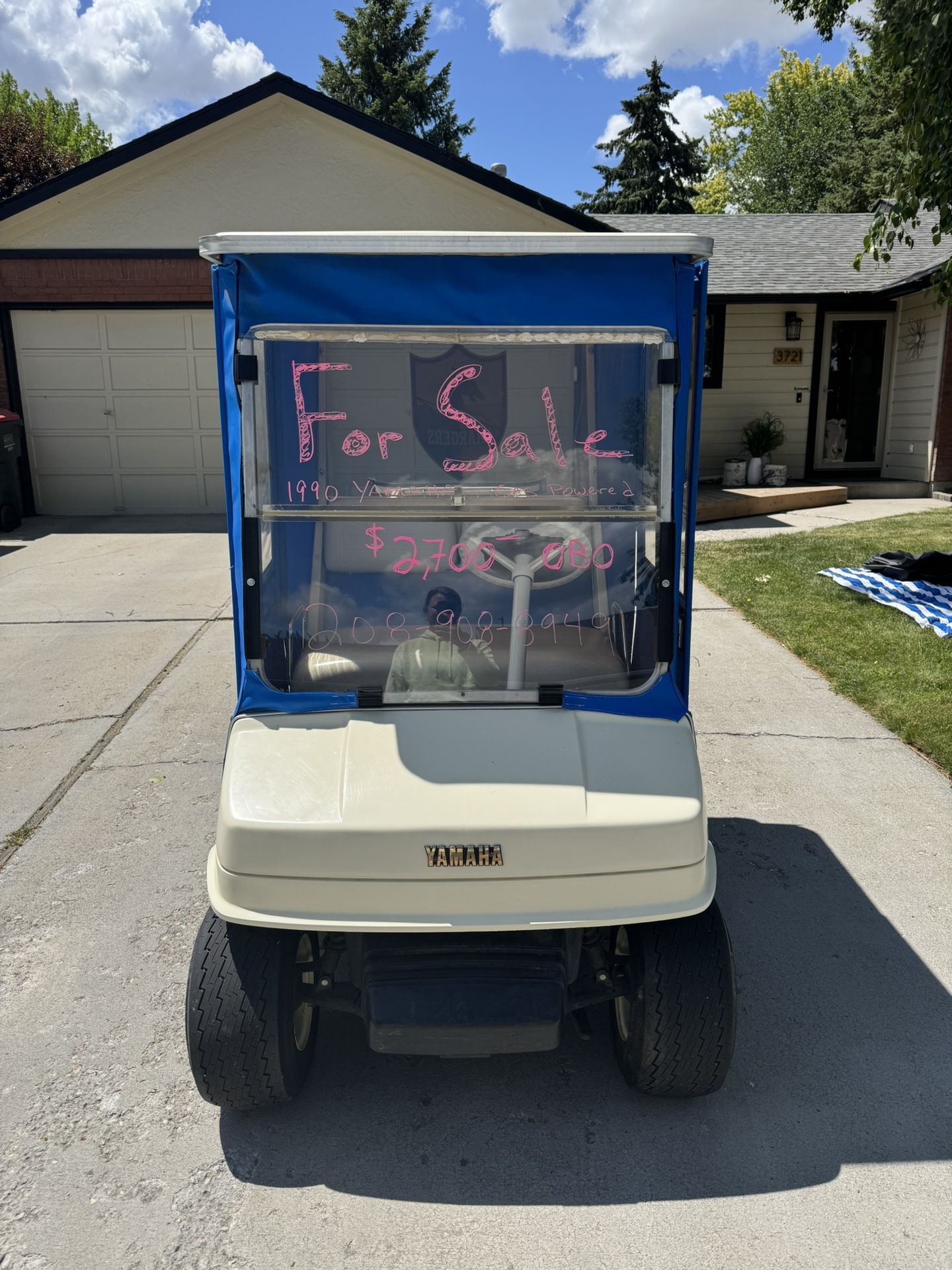 1990 Yamaha Gas Powered Gold Cart