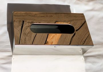 Stainless Steel Facial Tissue Box Cover - 9.75" x 5" x 2.75"