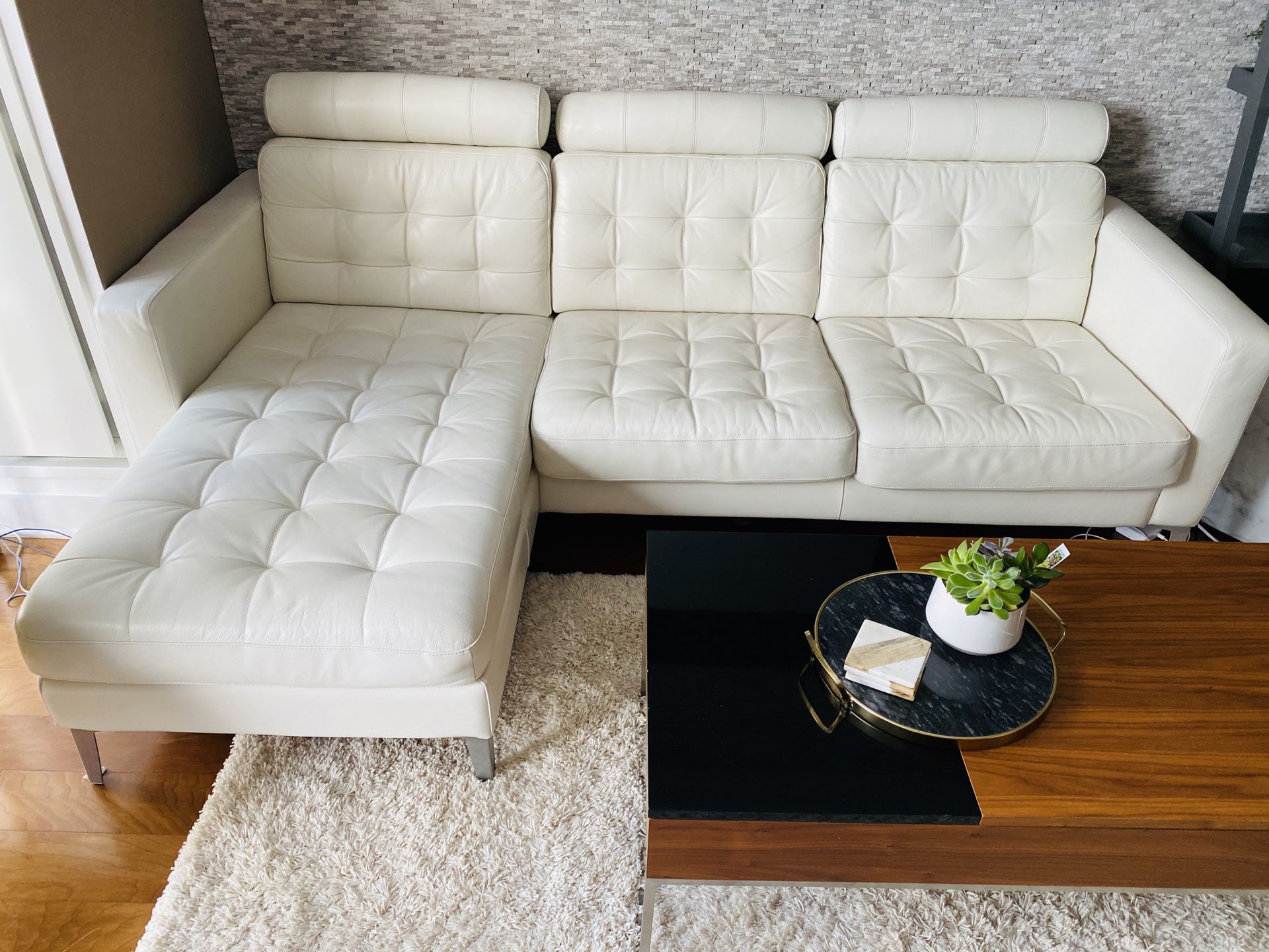 IKEA Landroska Leather Couch