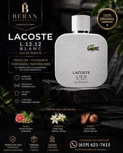 ¿Buscas Oler Limpio y Elegante? Lacoste Blanc