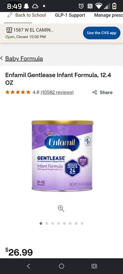 Gentlease baby formula