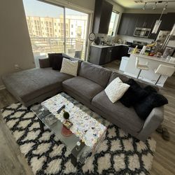 Grey Sofa And Chaise 