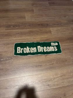 Broken Dreams Blvd Street Sign Rug