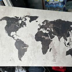 World Map Painting