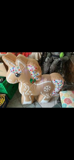 Inflatable Gingerbread unicorn