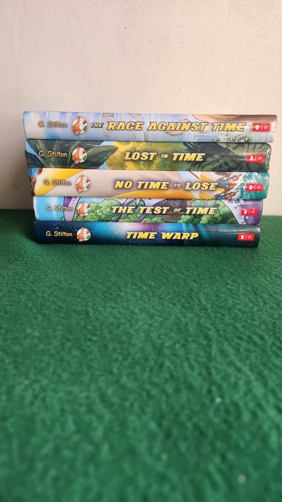 Set 5 GERONIMO STILTON Books Novels Fantasy ADVENTURE Reading