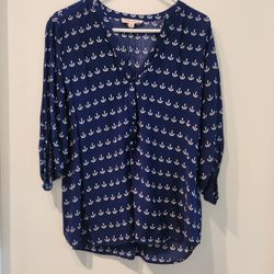 Navy with White Great-Looking, Comfortable Top